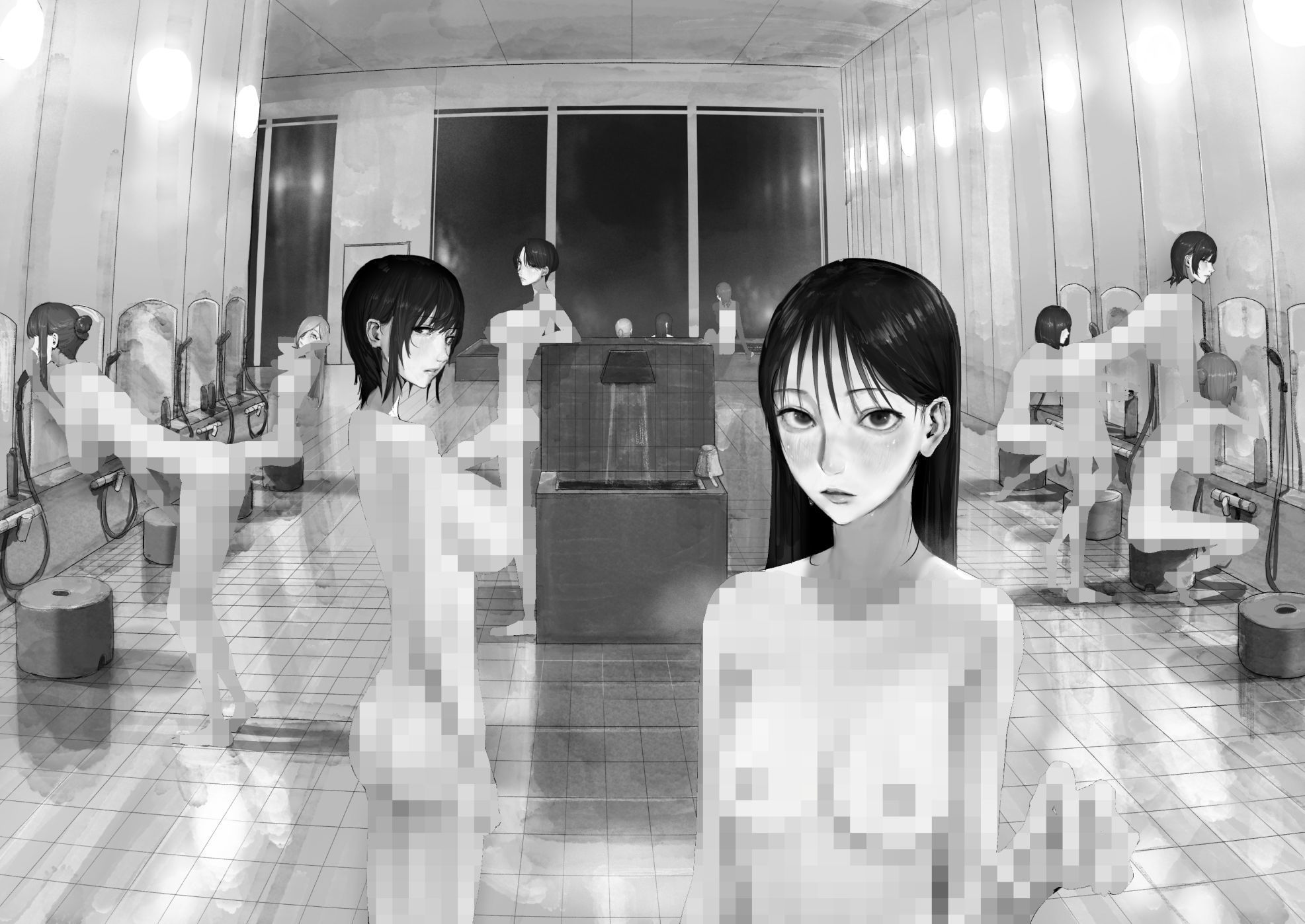 チー牛陰キャが妹に連れられ修学旅行JKしかいない大浴場で現役JKとゴムなし... [梁池] サンプル画像4